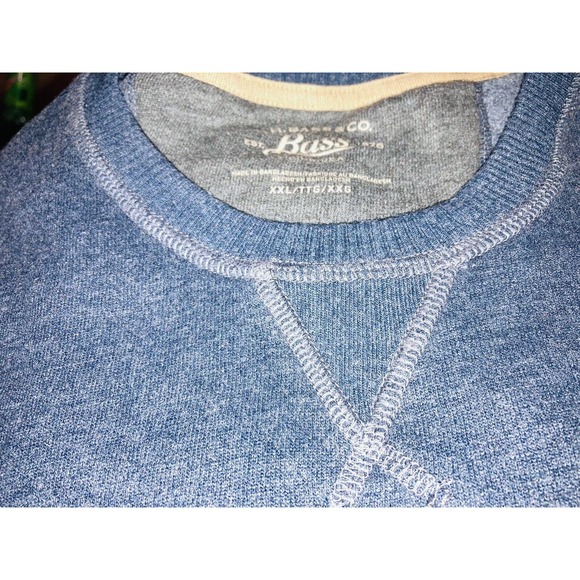 G.H.Bass & Co SweatShirt Mens XXL Dk Gray Long Sleeve Pullover Crew Neck -AA0025 - Picture 9 of 9